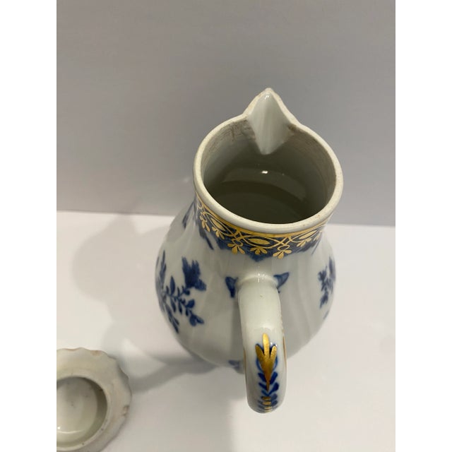 Antique Porcelain Blue & White Milk Pitcher For Sale - Image 9 of 12