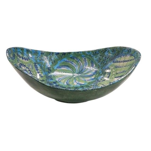 Avocado Raymor Mid 20th Century Modern Ceramic Bowl For Sale - Image 8 of 8