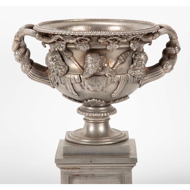 Early 19th Century 19th Century English Polished Steel Warwick Vase For Sale - Image 5 of 12