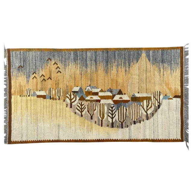 Polish Woven Tapestry by E. Oloksy For Sale