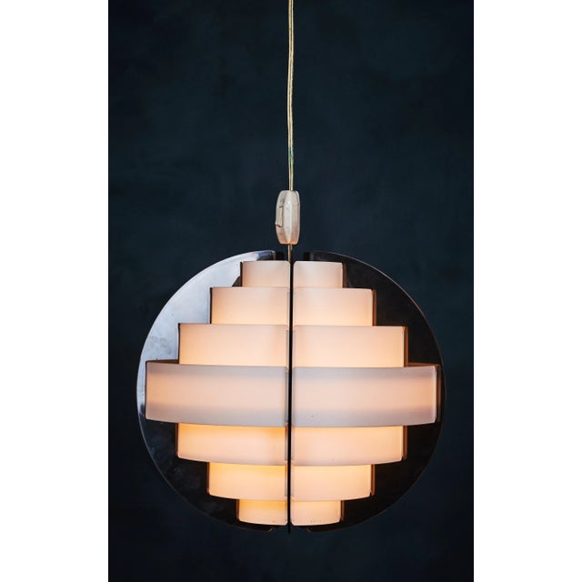 Mid-Century Modern Vintage Danish Pendant Lamp by Flemming Brylle and Preben Jacobsen For Sale - Image 3 of 10