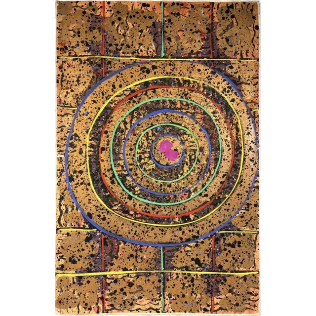 Wang Ming "Enter the World of Infinity" Acrylic paint on Japon paper mounted on canvas Dimensions: H: 39 inches: W: 25...