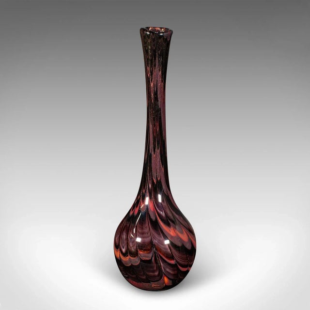 1970's Tall Vintage Art Vase For Sale - Image 4 of 10