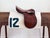 Here is a vintage racehorse saddle cloth (saddle pad) circa 1960s. The off-white saddle cloth is made of canvas and...