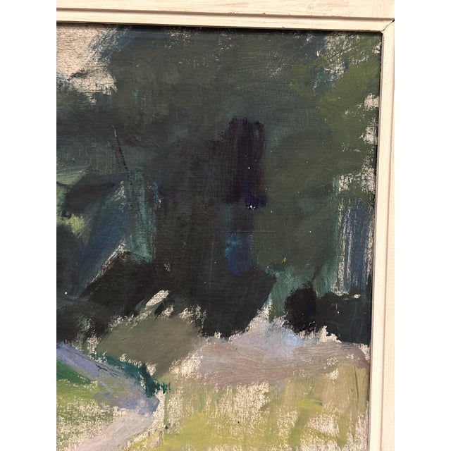 Karl Niemann, Figures on Winding Path, 1950s, Oil Painting on Canvas, Framed For Sale - Image 16 of 18
