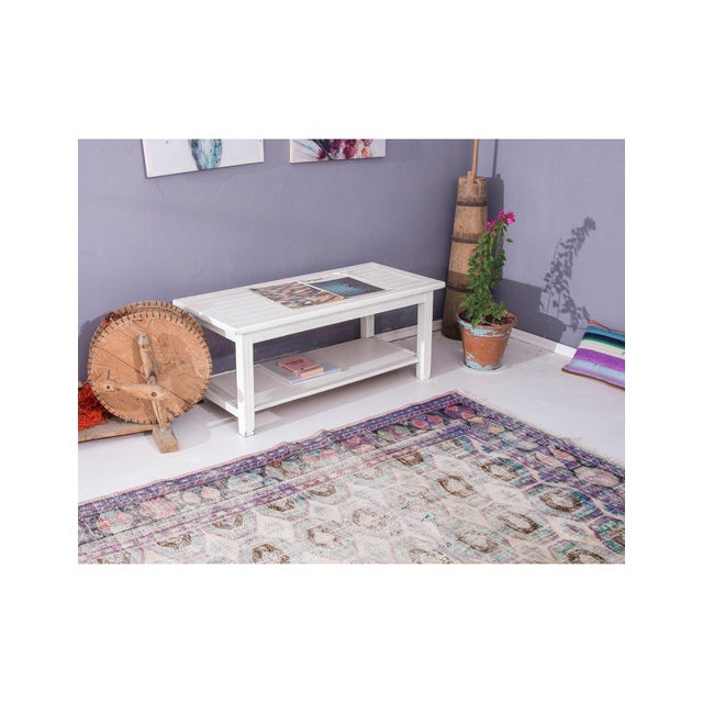 Large Distressed Turkish Oushak Rug - 8`8" X 10`10" For Sale In Los Angeles - Image 6 of 6