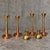 Copper Large Postmodern Candleholders in Copper and Brass, 1970s, Set of 4 For Sale - Image 8 of 11