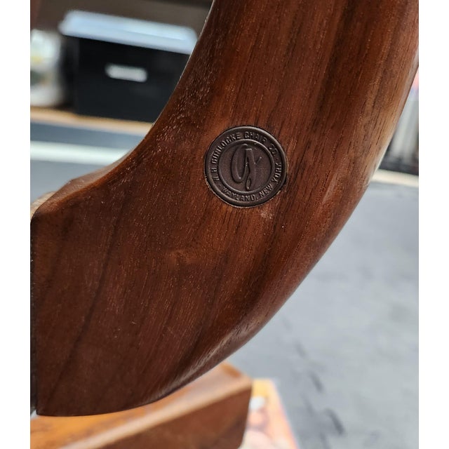 Mid-Century Modern Vintage Gunlocke Tilt-Swivel Desk Chair With Arms – Mid Century Modern For Sale - Image 3 of 12