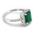 Effy 1.30 Carat Emerald Diamond 14k White Gold Ring, Size 7 For Sale - Image 4 of 6