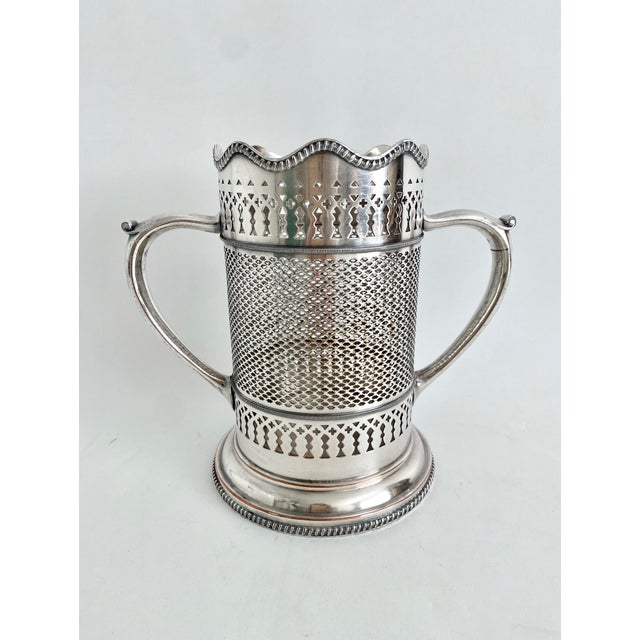 1950s English Silverplate Wine Holder For Sale - Image 9 of 9