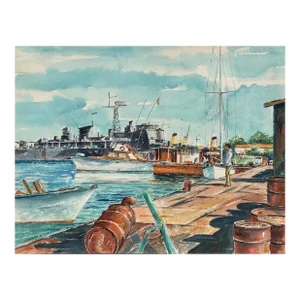 'Papeete Waterfront, Tahiti' by Gainor W. Jackson