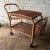 Wood Italian Bamboo and Rattan Serving Cart by Franco Albini, 1960s For Sale - Image 7 of 11