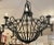 Spanish Ebanista Spanish Colonial Wrought Iron Chandelier - Famous Estate For Sale - Image 3 of 6