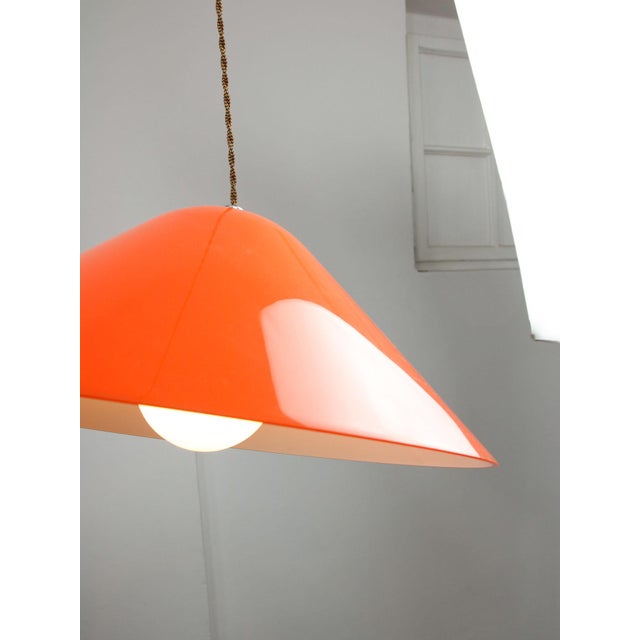 Mid-Century Modern Orange Pendant Lamp from Guzzini, 1960s For Sale - Image 13 of 18