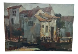 Rural Landscape, 1920s, Oil on Canvas