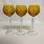 Amber Mid-Century Hollywood Regency German Amber Hand Cut Crystal Wine Glasses - Set of 8. For Sale - Image 8 of 12