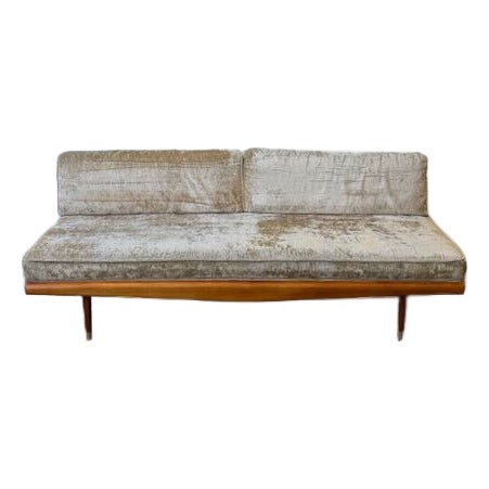 1950's Yugoslavian Daybed in Velvet For Sale