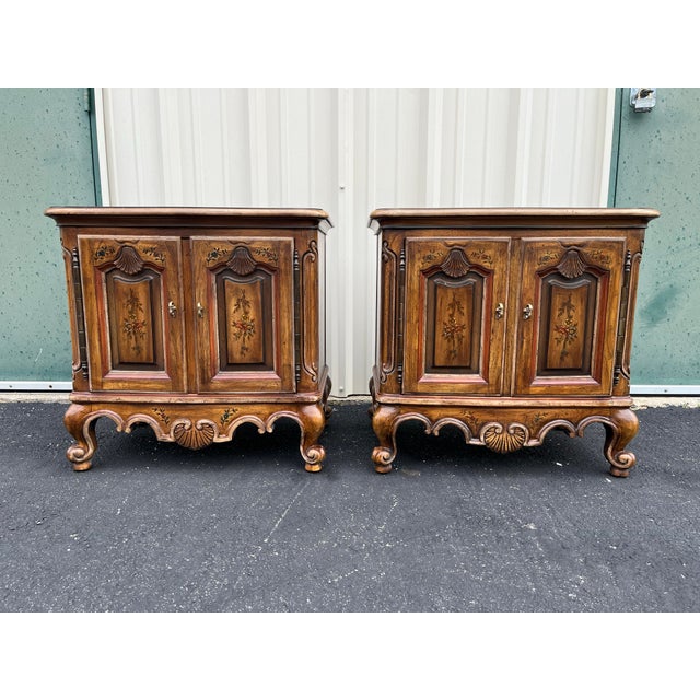 Drexel Heritage Drexel Heritage Brittany Collection Nightstands- A Pair For Sale - Image 4 of 12