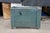 Antique Primitive Pine Bin Teal Blue Milk Paint Wood Storage Rolling Crate Box For Sale - Image 12 of 16