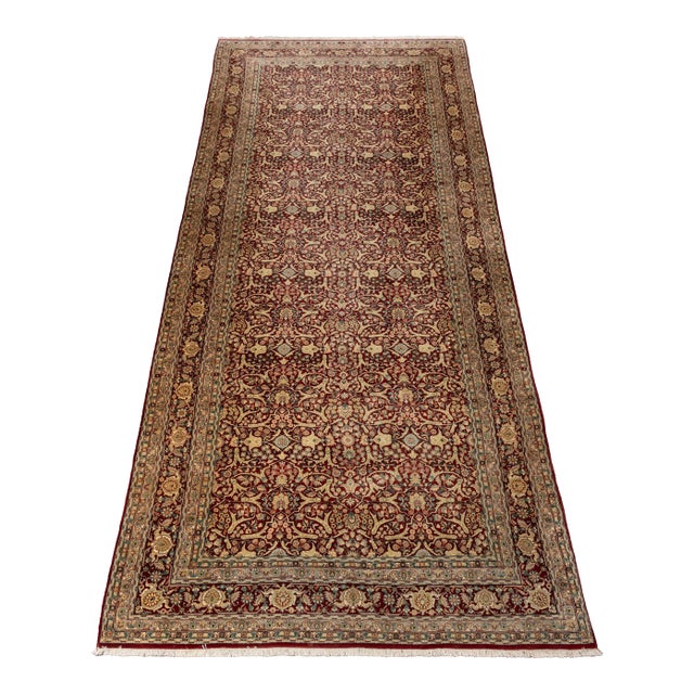 Persian Qum Silk Rug, 12' 7" X 6' For Sale