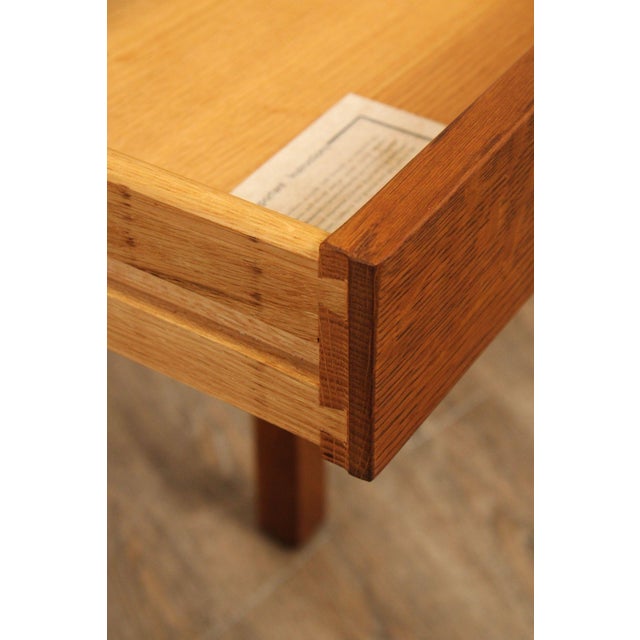 1980s Stickley Mission Collection Oak One Drawer End Table For Sale - Image 5 of 12