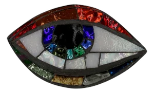 Anti Evil Eye Mosaic #24 Wall Sculpture by Ruth Minola Scheibler