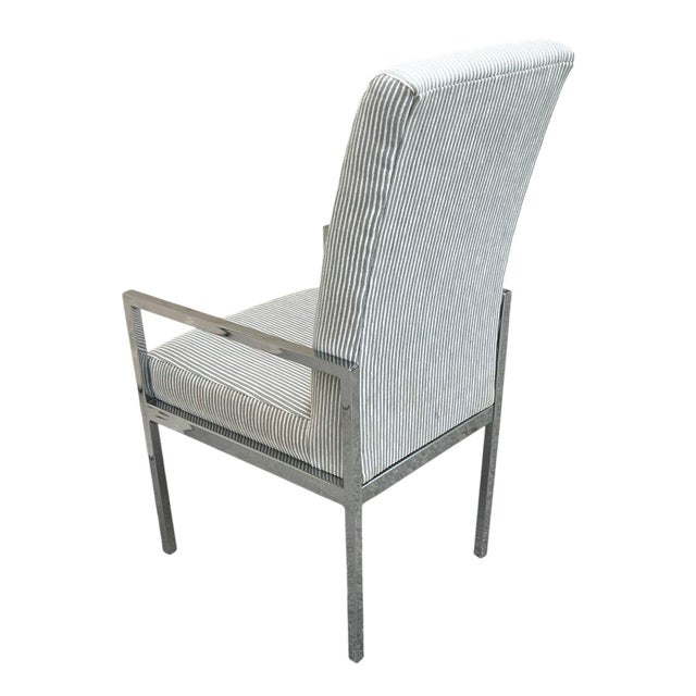 1970s Pair of Mid Century Milo Baughman Style Tall Armchairs For Sale - Image 5 of 18