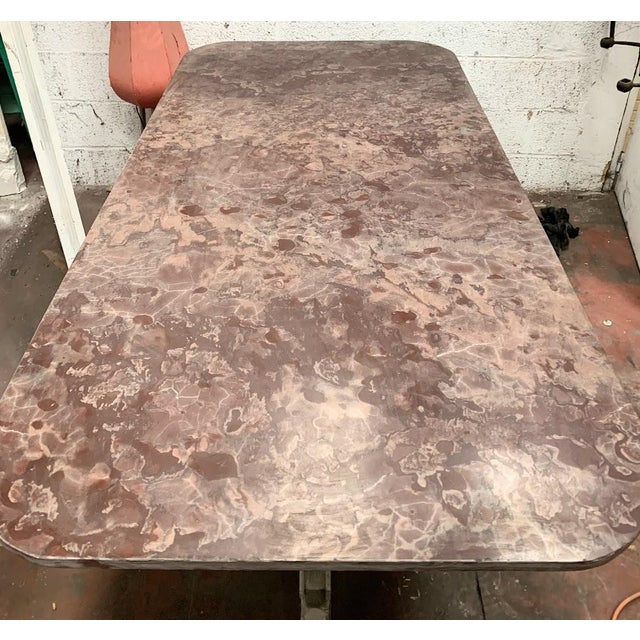 Louis Philippe Table with Marble Top, 1900s For Sale - Image 3 of 8
