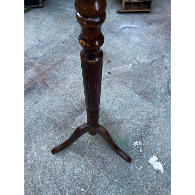 1970s Tall Vintage Hand Carved Wooden Coat Rack For Sale In Atlanta - Image 6 of 9