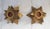Pair of Vintage Brass Holly Leaf Taper Candle Holders For Sale In Milwaukee - Image 6 of 8