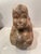 Antique Chinese Opium Pillow (Wooden Statue of Baby Buddha), Imperfect Wood For Sale - Image 4 of 12