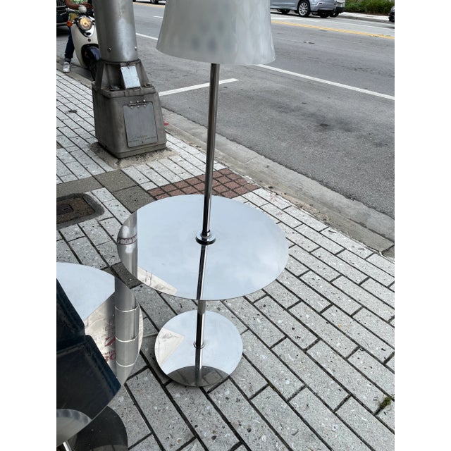 1980s Pair of 1980s Philippe Starck Murano Shades Side Tables Lamps from Delano Hotel Miami Beach For Sale - Image 5 of 11