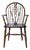 Antique English Windsor Chair with Armrests, 19th Century For Sale