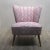 Mid-Century Pink Cocktail Chair with Wooden Legs For Sale - Image 11 of 15
