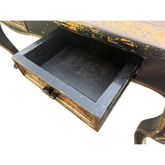 Wood Hand Carved Desk With Jungle Motifs, Early 20th Century For Sale - Image 7 of 7