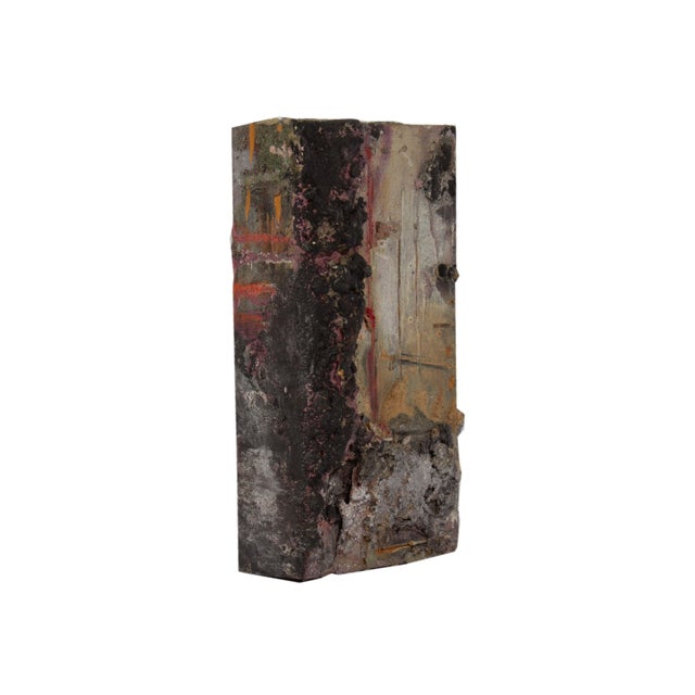 Signed “Sand Script 7” Mixed Media Assemblage by Juliet Holland | Chairish