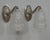 Hettier & Vincent - Baccarat A wonderful pair of 1925-1930 French art deco wall sconces in nickel plated bronze and...