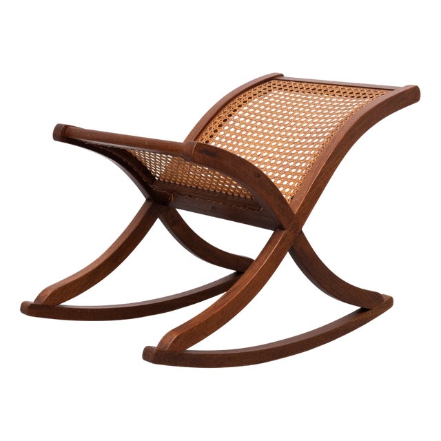 Organic Shaped Wicker Footstool, Holland, 1960s For Sale