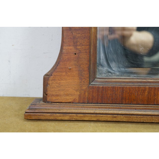 Antique French Louis XVI Mahogany Ormolu Overmantle Mirror Dresser Backsplash 49" For Sale - Image 9 of 14