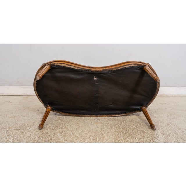 French Louis XV Style Double Cane Back Boudoir Bench For Sale - Image 18 of 18
