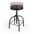 Transitional Clyde Leather 25" Adjustable Bar Stool, Medium Brown For Sale - Image 3 of 9