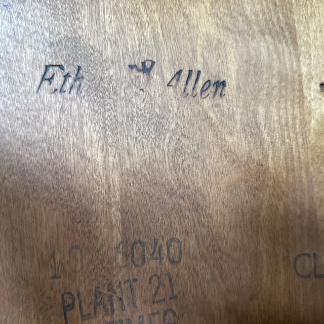 Wood 1960s Ethan Allen Dining Chairs For Sale - Image 7 of 10