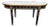 1960s Designer Couch Table in Louis XVI Black, White Marble For Sale