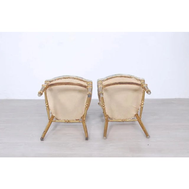 Set of Gilt Chairs, 1800s For Sale - Image 6 of 10