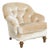 c.r. Laine Button Tufted Upholstered Arm Chair For Sale