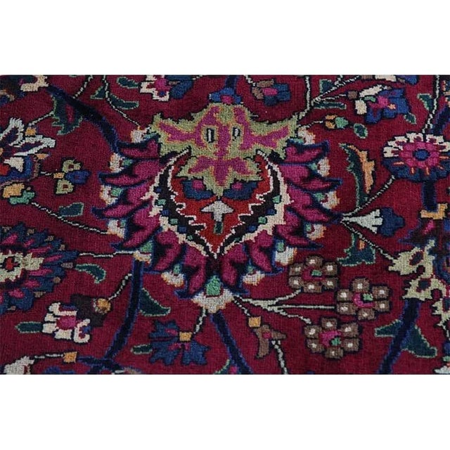 1960s Persian Mashad Area Rug 11’7″ X 14’8″ For Sale In Dallas - Image 6 of 13