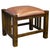 Mission Spindle Stool - Quarter Sawn Oak & Leather Michael's Cherry For Sale - Image 12 of 13