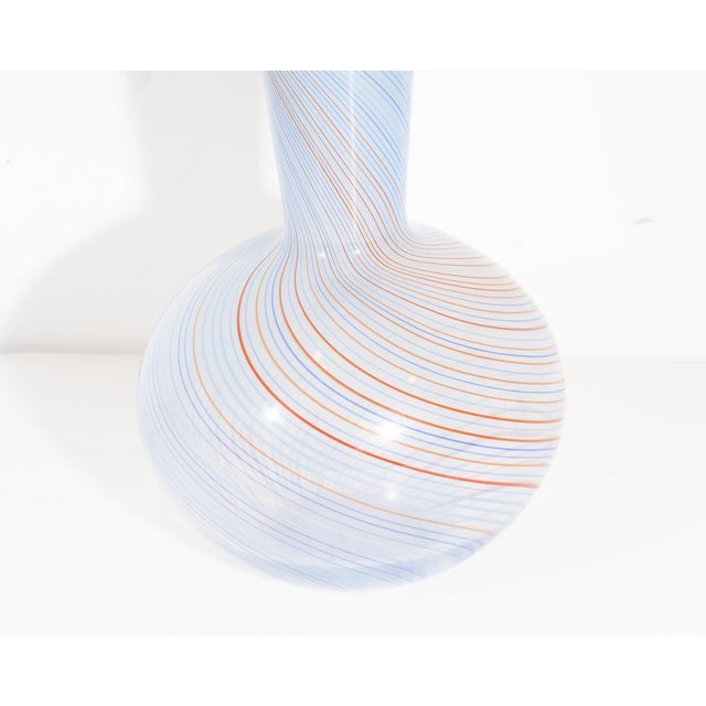 Contemporary Dansk Glass Swirl Vase For Sale - Image 3 of 5
