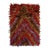 Hand-Knotted Vintage Turkish Tulu Rug in Red and Brown, Shag Pile For Sale