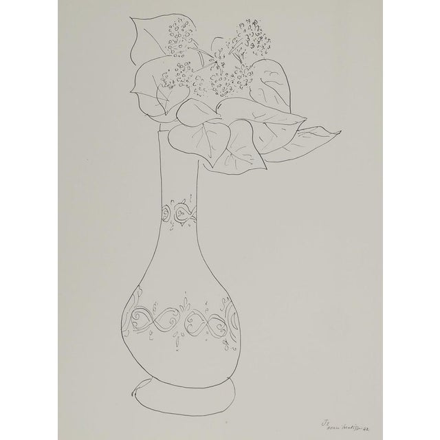 Henri Matisse (1869-1954) (after) Summer Bouquet of Flowers Lithograph after a drawing by the artist Signed in the plate...